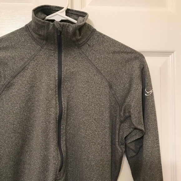 Nike Pro Dri Fit Grey Running Quarterzip Jacket - Picture 5 of 12